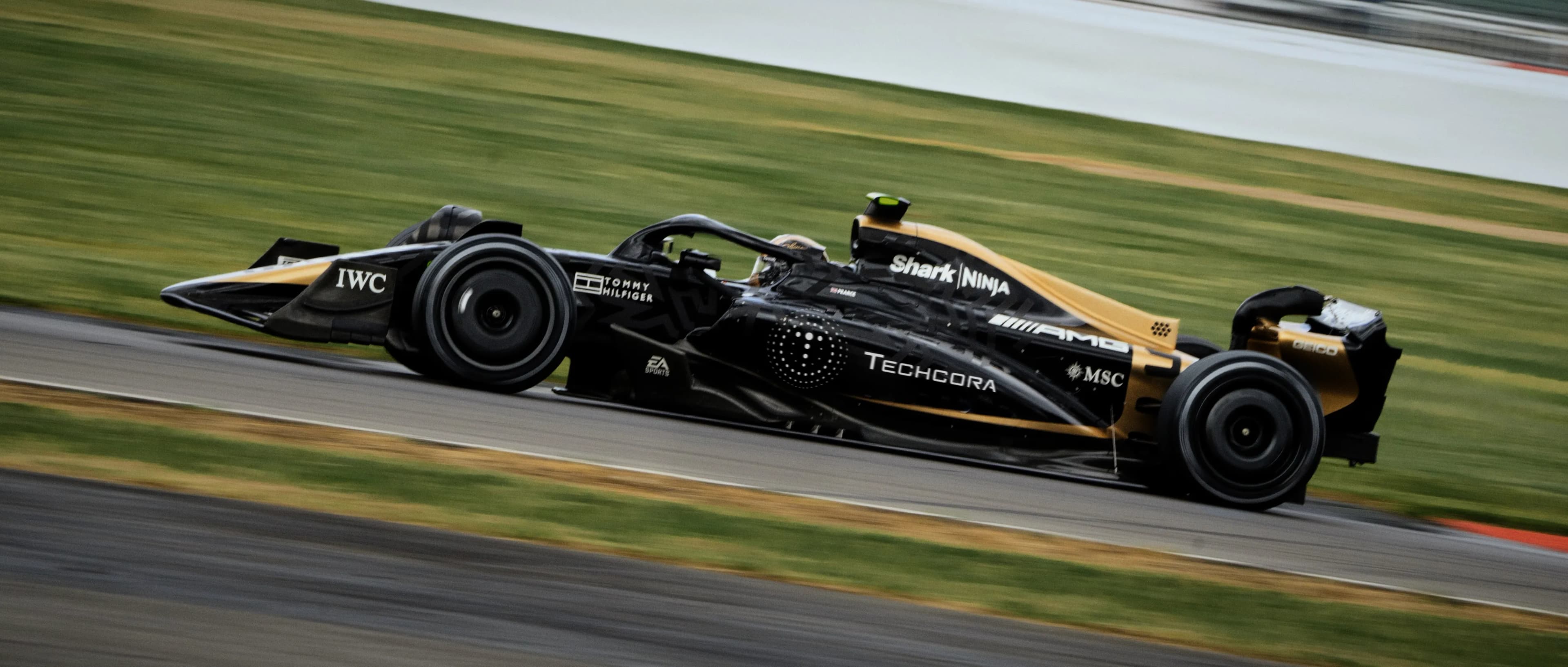 Techcora livery on a Formula 1 car